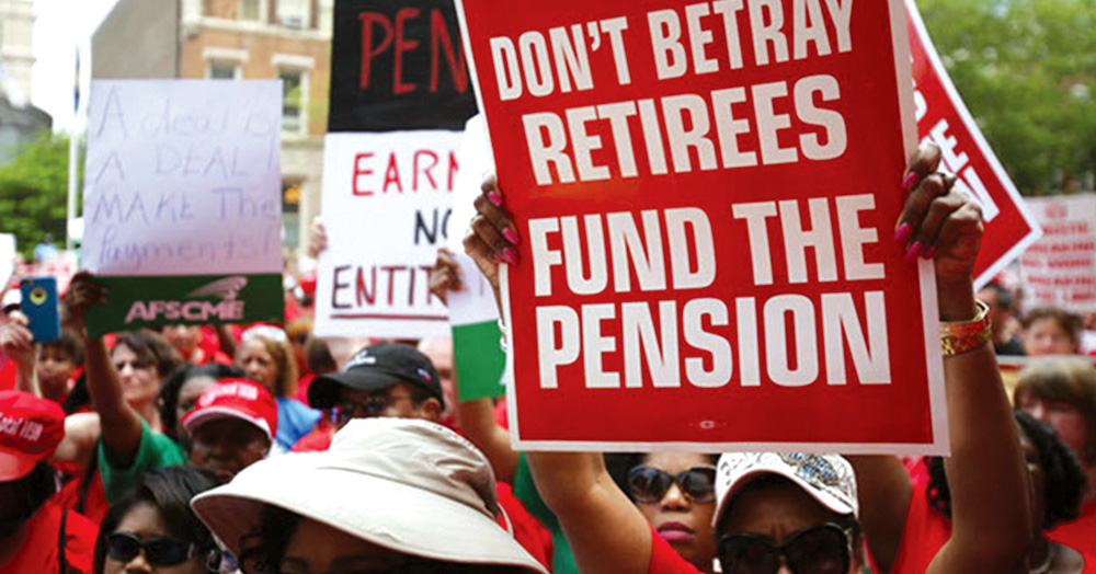 Fund the Pension Rally Trenton NJ